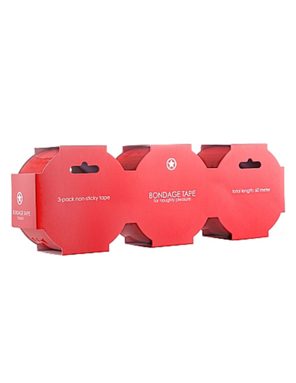 Ouch! Red Bondage Tape 3 Pack - Fetish BDSM - Restraints