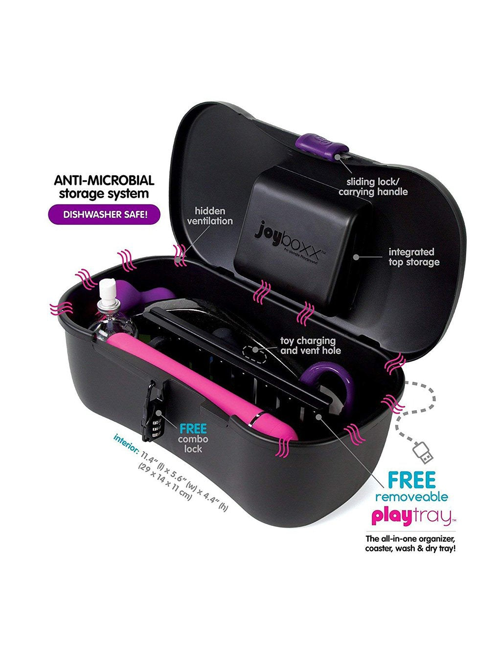 Passionate Playground Joyboxx Black with toys
