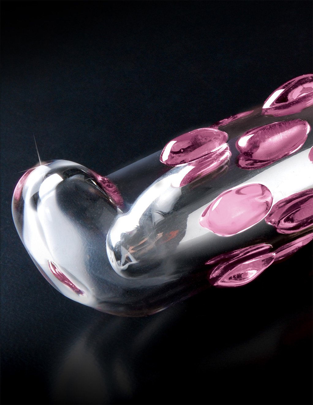 Icicles No 19 Vibrating GSpot Vibrator 7.5 Inch Pink - Novelties - Glass