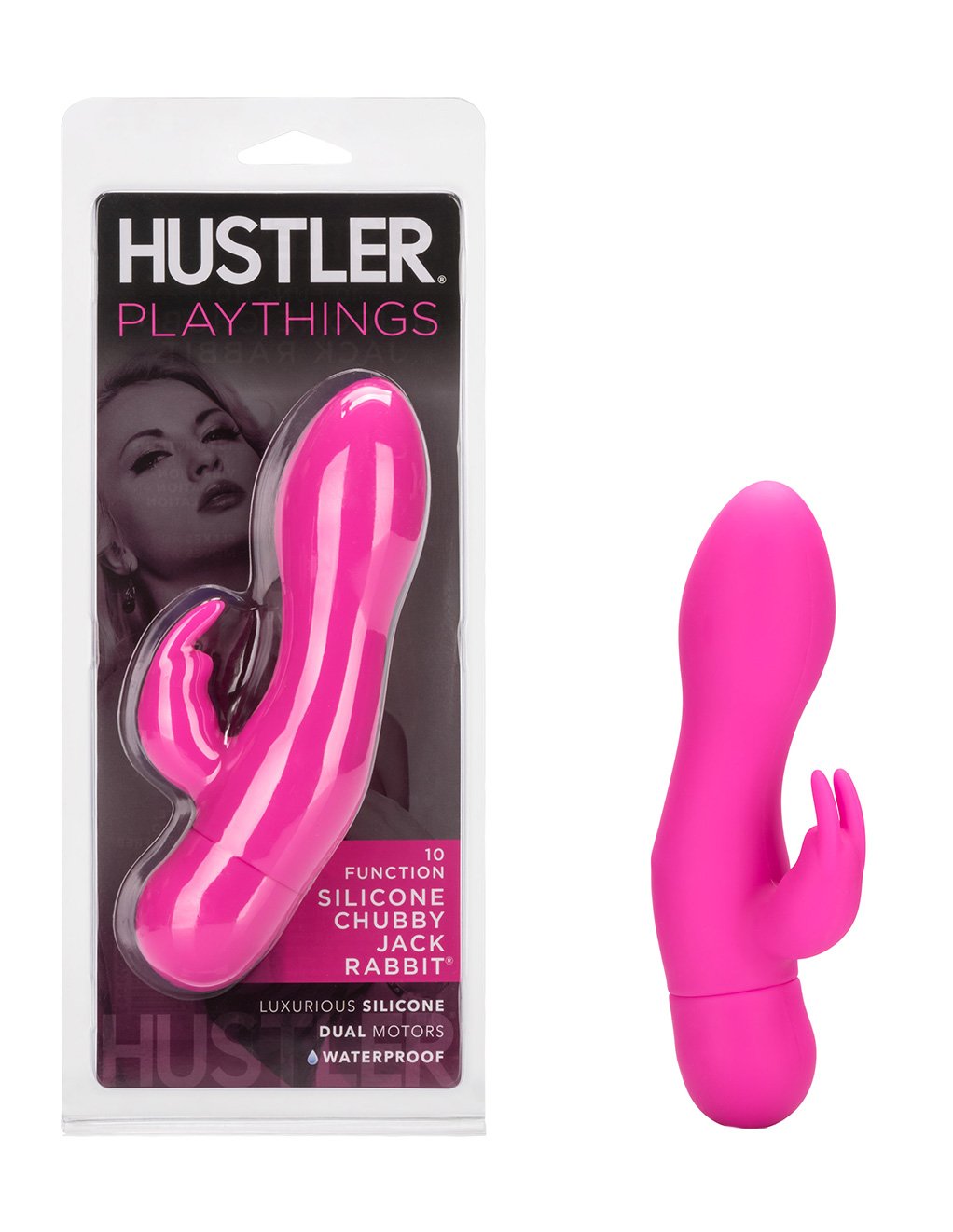 Hustler Playthings Silicone Chubby Jack Rabbit - Novelties - G Spot