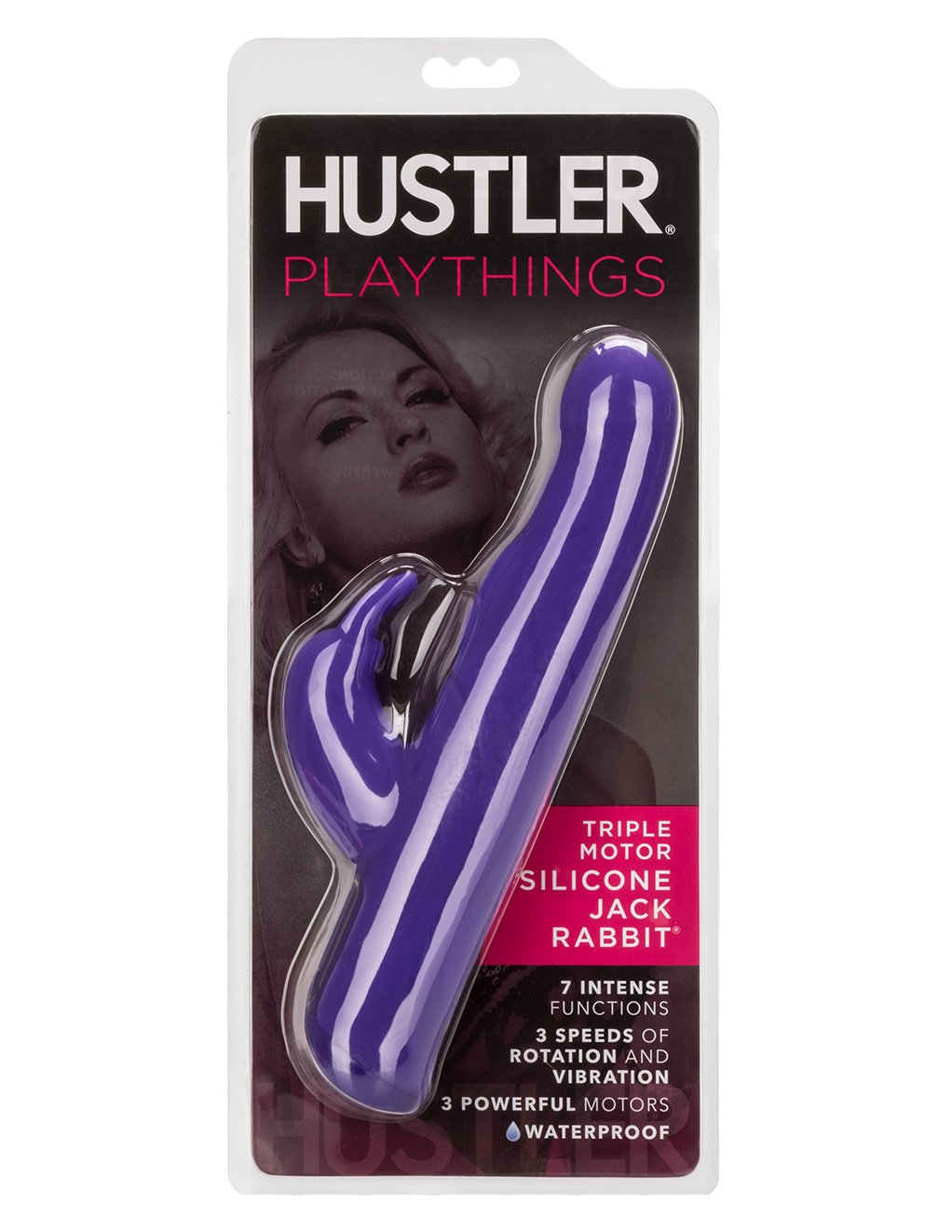 Hustler Playthings Triple Motor Silicone Jack Rabbit - Novelties - Dual/Multi
