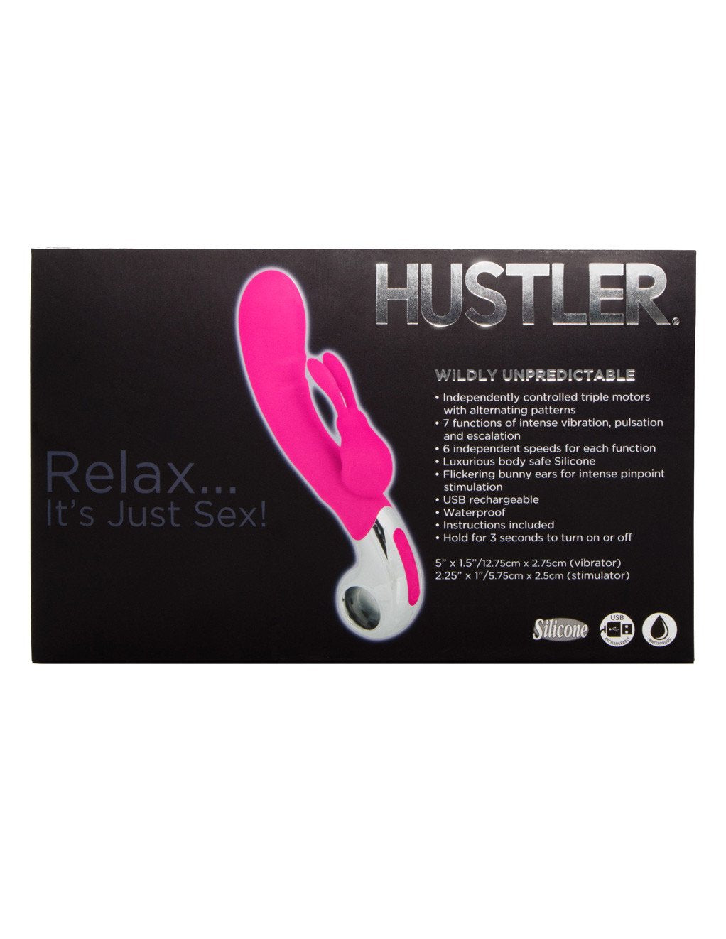 Hustler Wildly Unpredictable Rabbit Pink Back