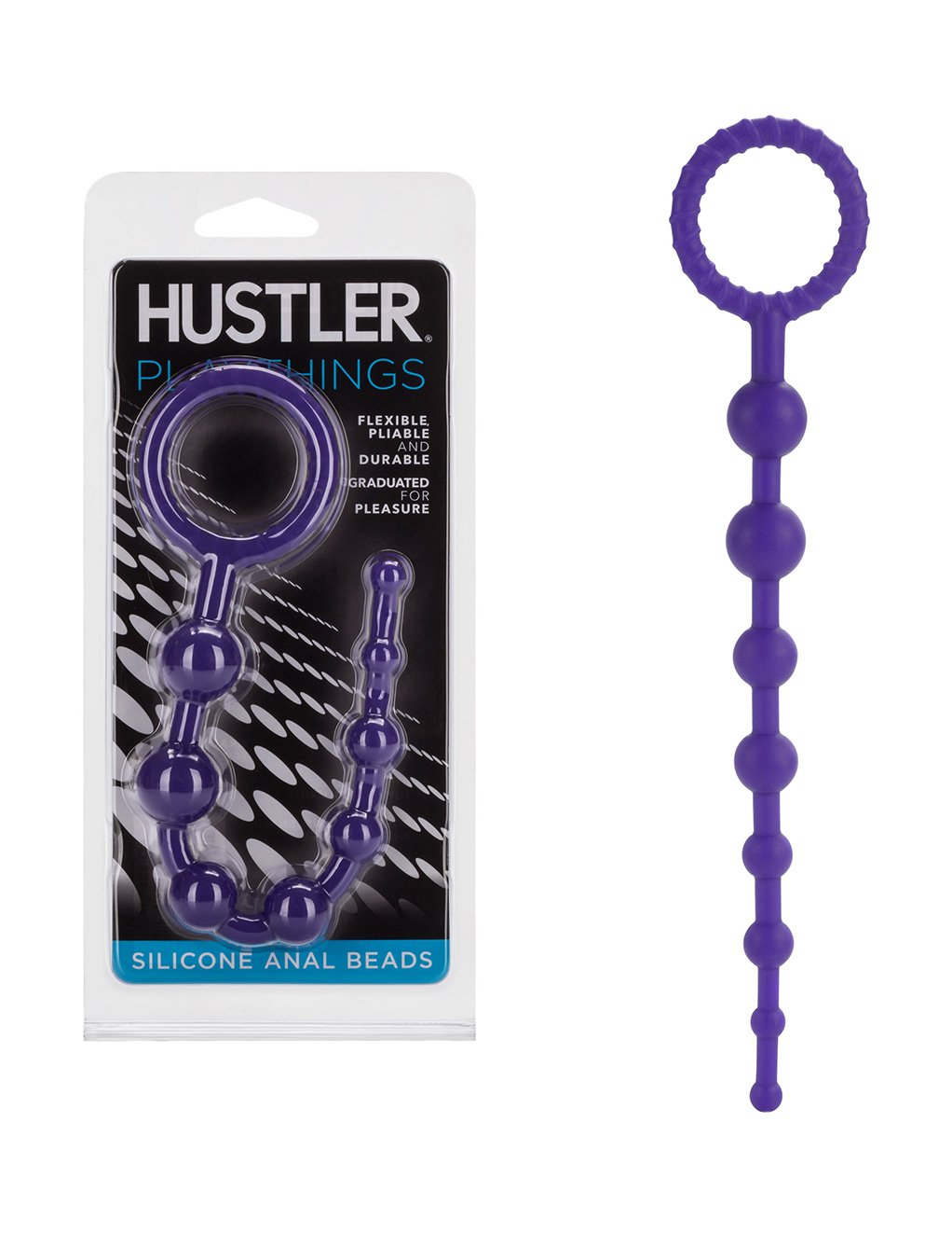 Hustler Playthings Silicone Anal Beads - Novelties - Beads