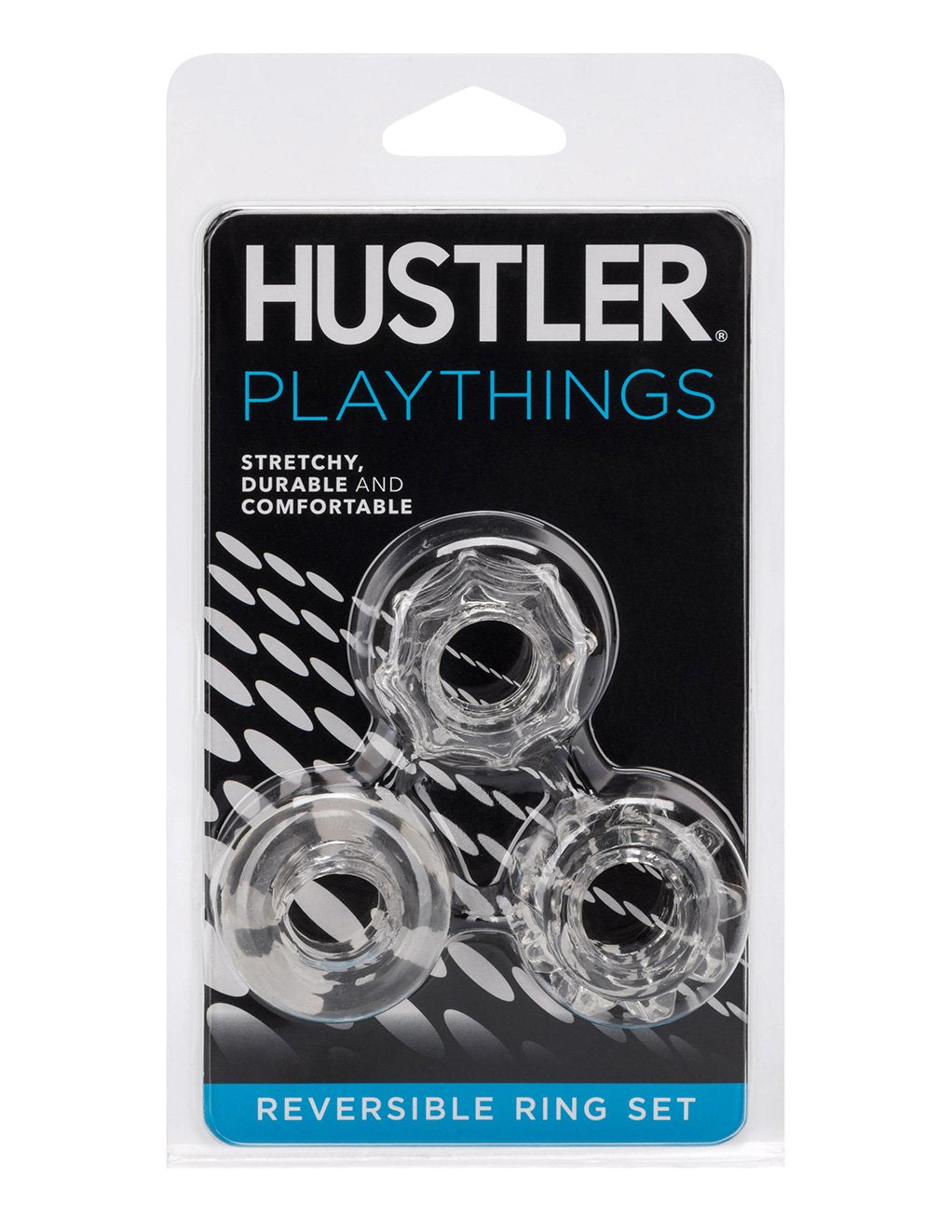 Hustler Playthings Reversible Cockring Set - Novelties - Cockring