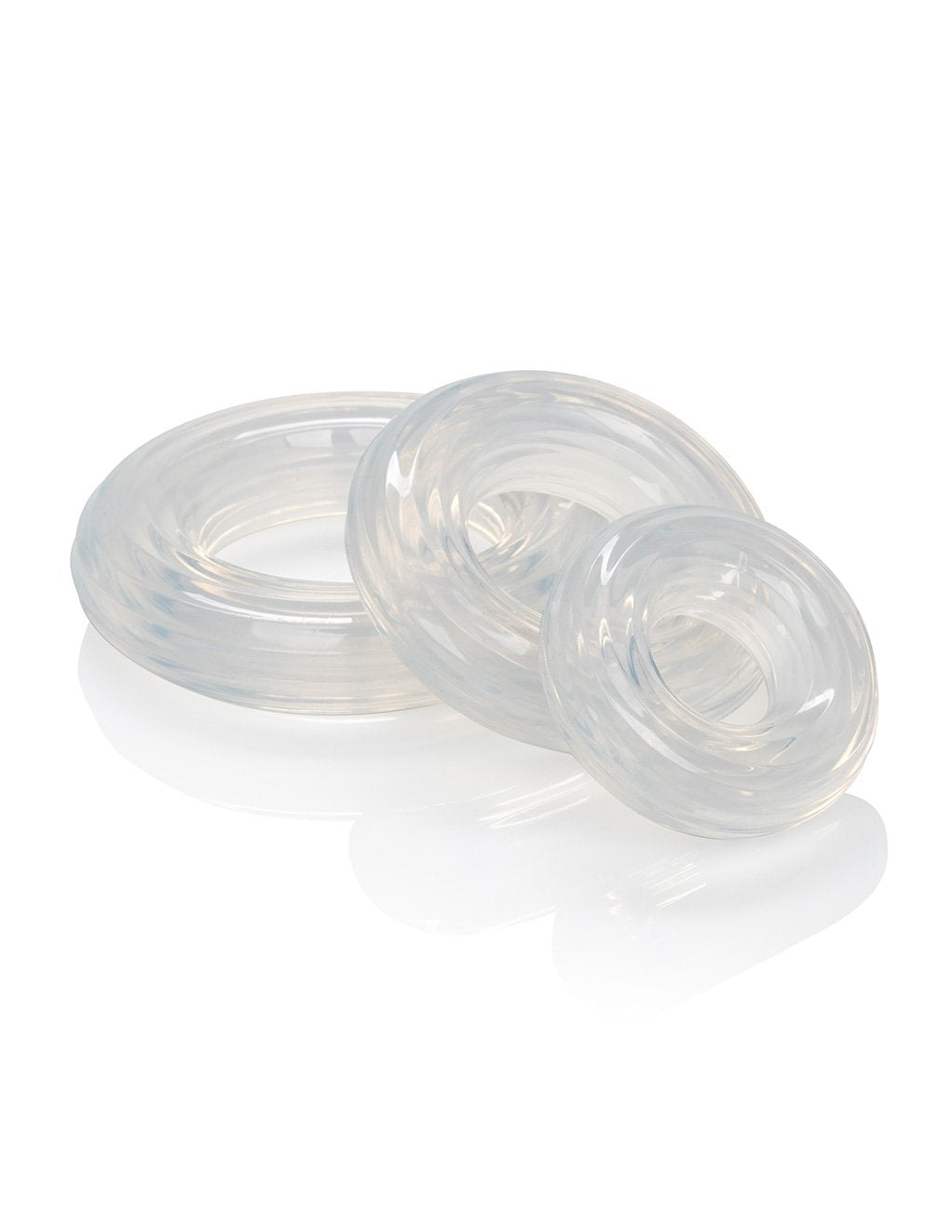 Hustler Playthings Premium Silicone 3 Ring Cockring Pack - Novelties - Cockring