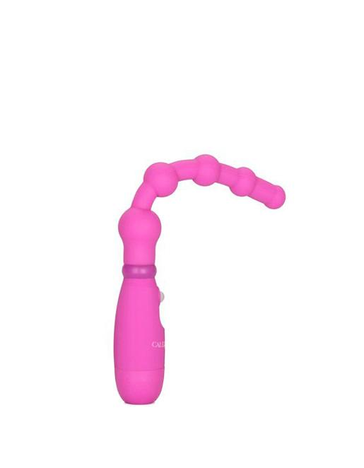 Cal Exotics Booty Call Booty Flexer Silicone Vibrating Anal Beads Pink - Novelties - Beads