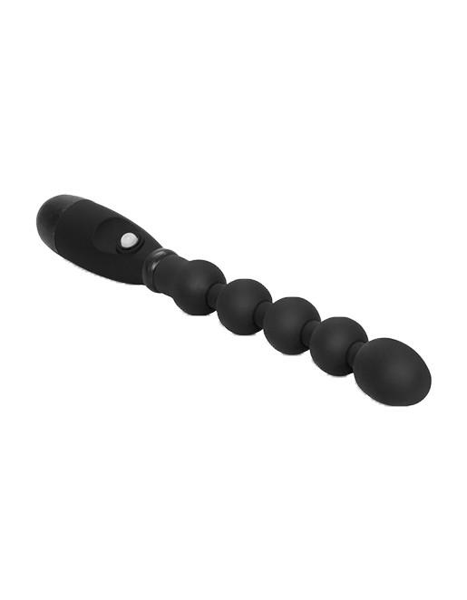 Cal Exotics Booty Call Booty Bender Silicone Vibrating Anal Beads Black - Novelties - Beads