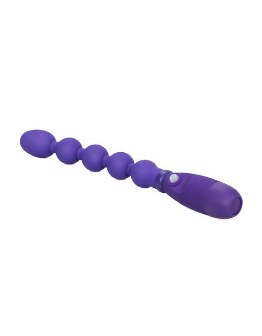Cal Exotics Booty Call Booty Bender Silicone Vibrating Anal Beads Purple - Novelties - Beads