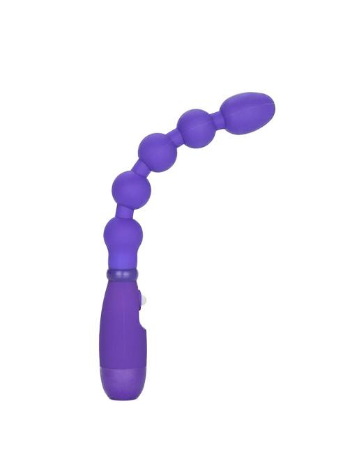 Cal Exotics Booty Call Booty Bender Silicone Vibrating Anal Beads Purple