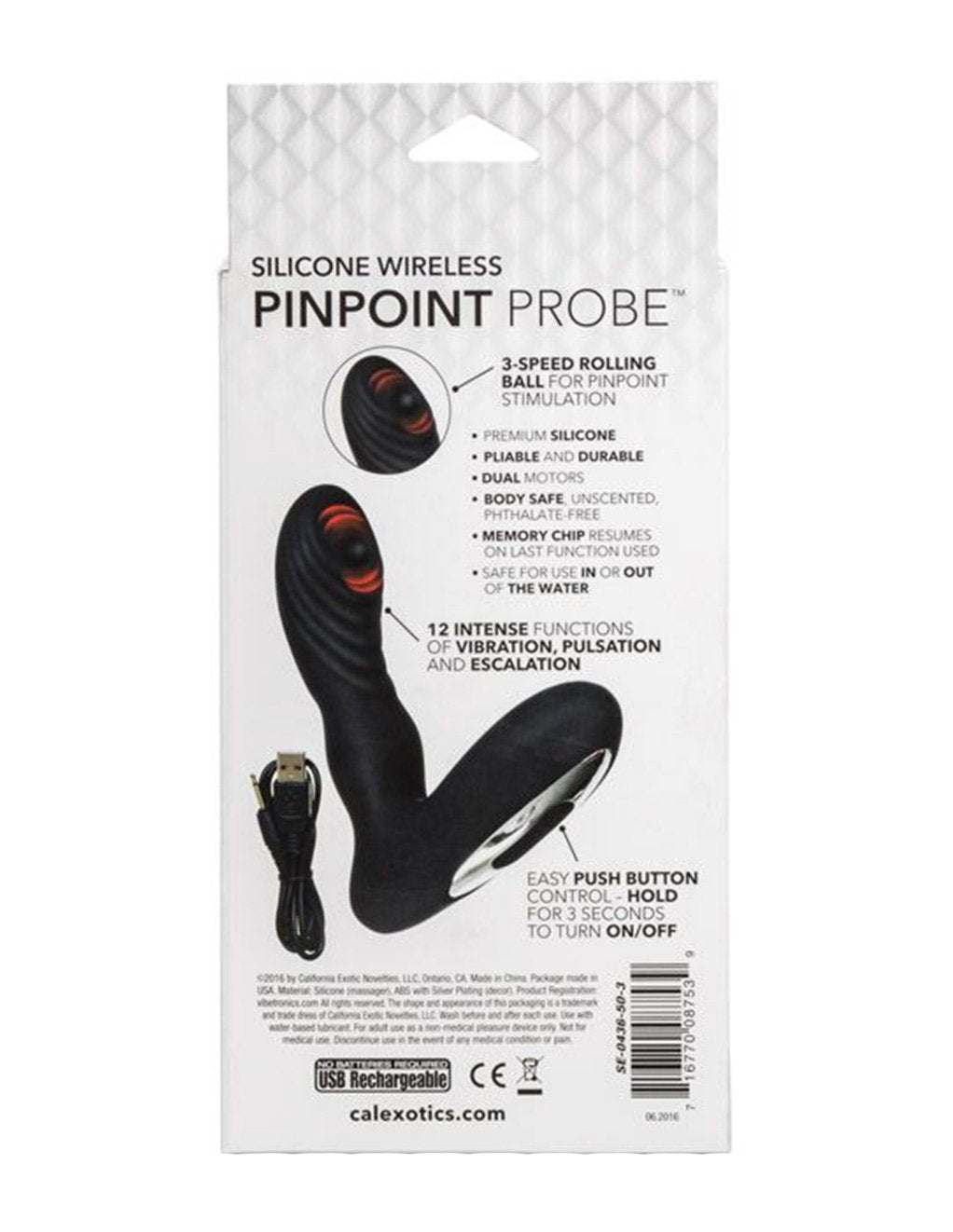 Cal Exotics Silicone Wireless Vibrating Pinpoint Probe - Novelties - P Spot