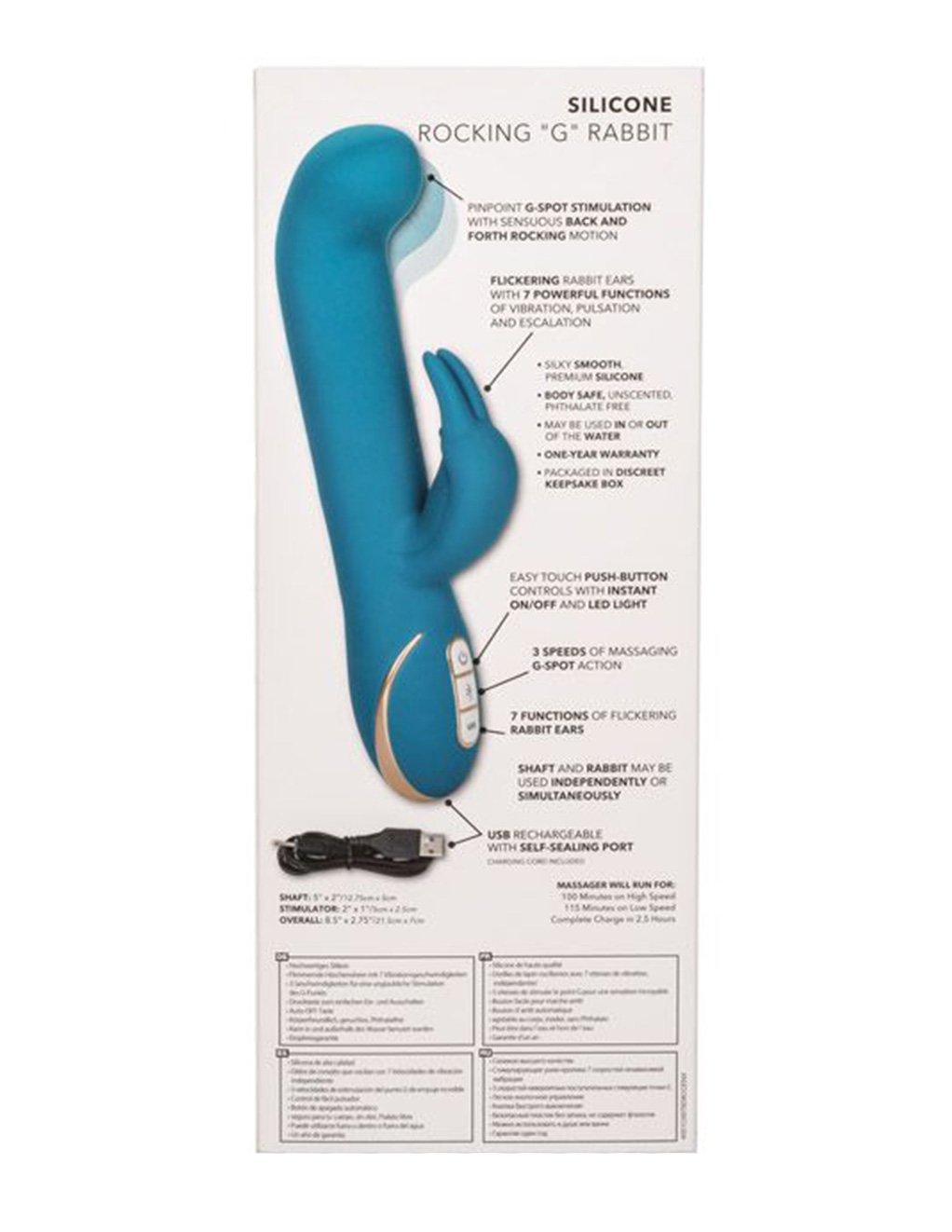Jack Rabbit® Signature Silicone Rocking G-Spot Rabbit - Novelties - Dual/Multi