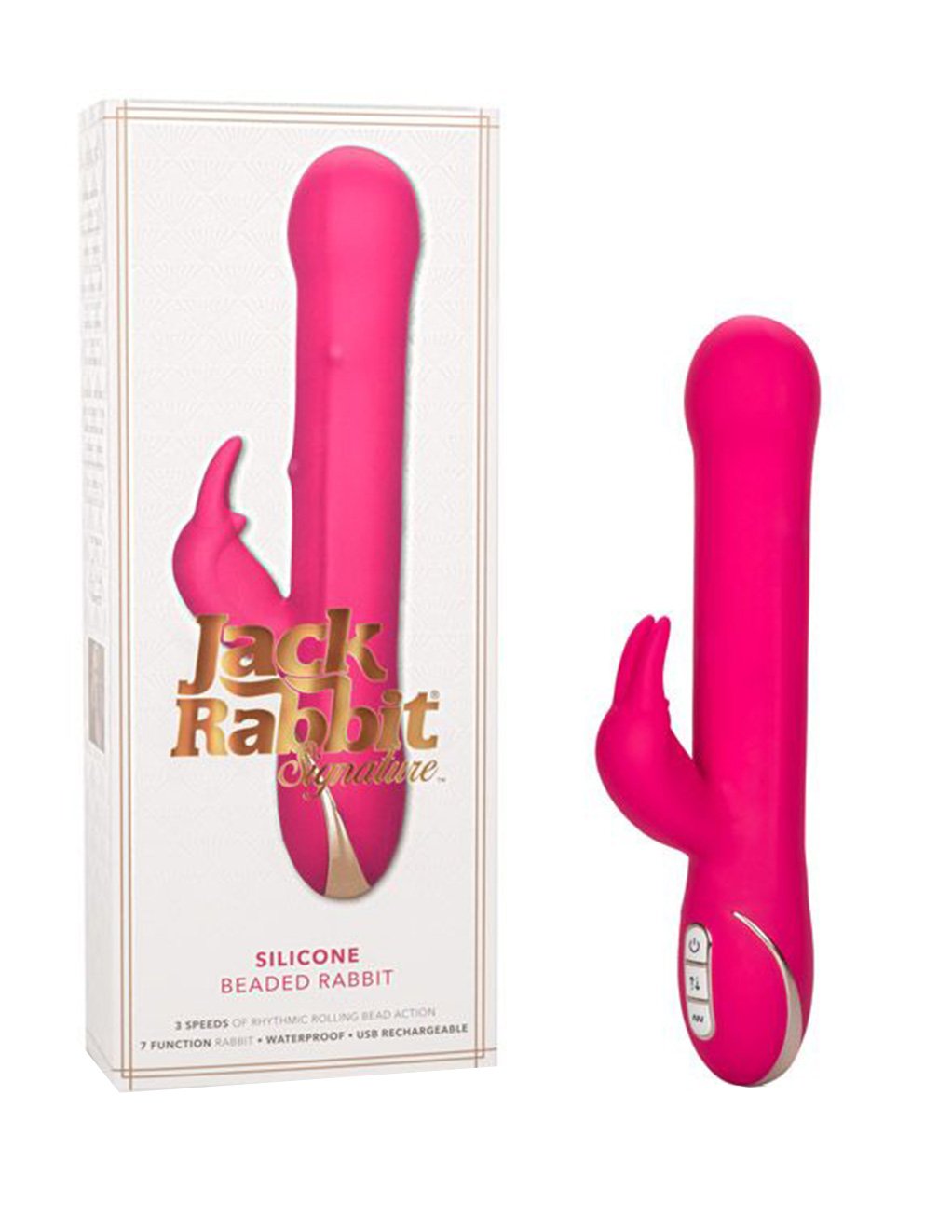 Jack Rabbit® Signature Silicone Beaded Rabbit - Novelties - Dual/Multi