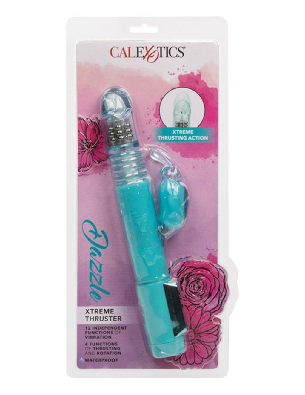 Cal Exotics Dazzle Xtreme Thruster Rabbit Vibrator - Novelties - Dual/Multi