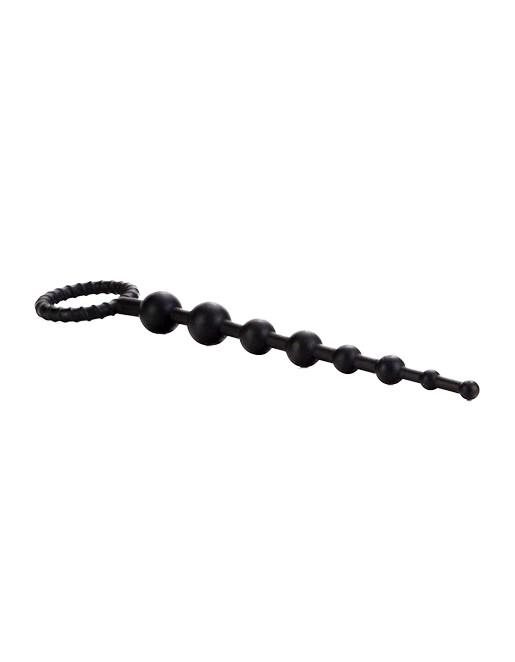 Cal Exotics Booty Call X-10 Anal Beads Black - Novelties - Beads