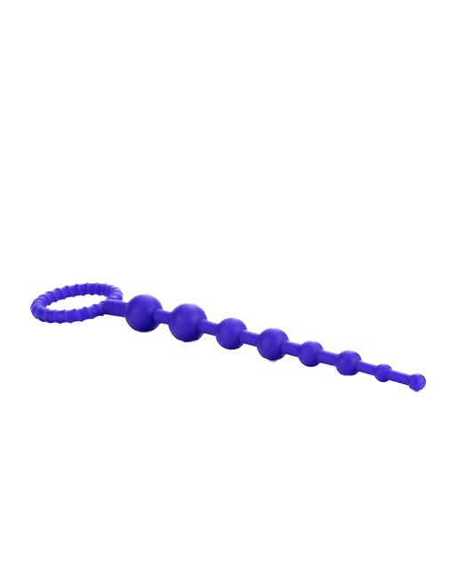 Cal Exotics Booty Call X-10 Anal Beads Purple - Novelties - Beads