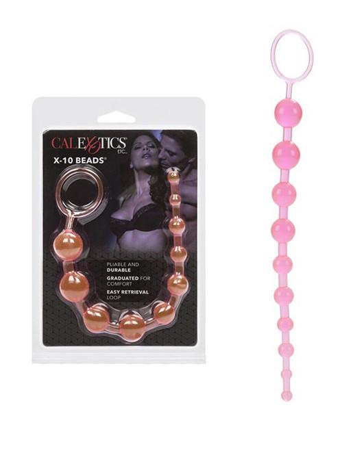 Cal Exotics X10 Anal Beads Pink - Novelties - Beads