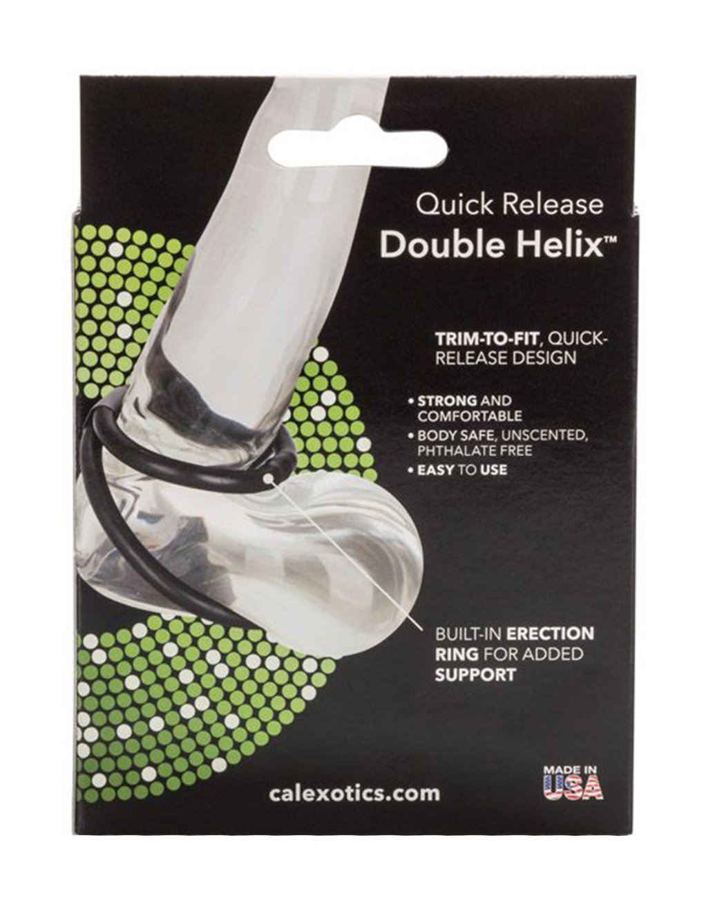 Cal Exotics Double Helix Quick Release Cockring - Fetish BDSM - Cock & Ball