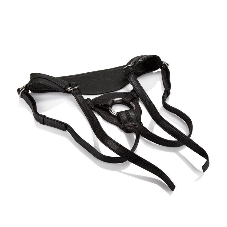 Cal Exotics Her Royal Harness The Queen Black - Novelties - Harness