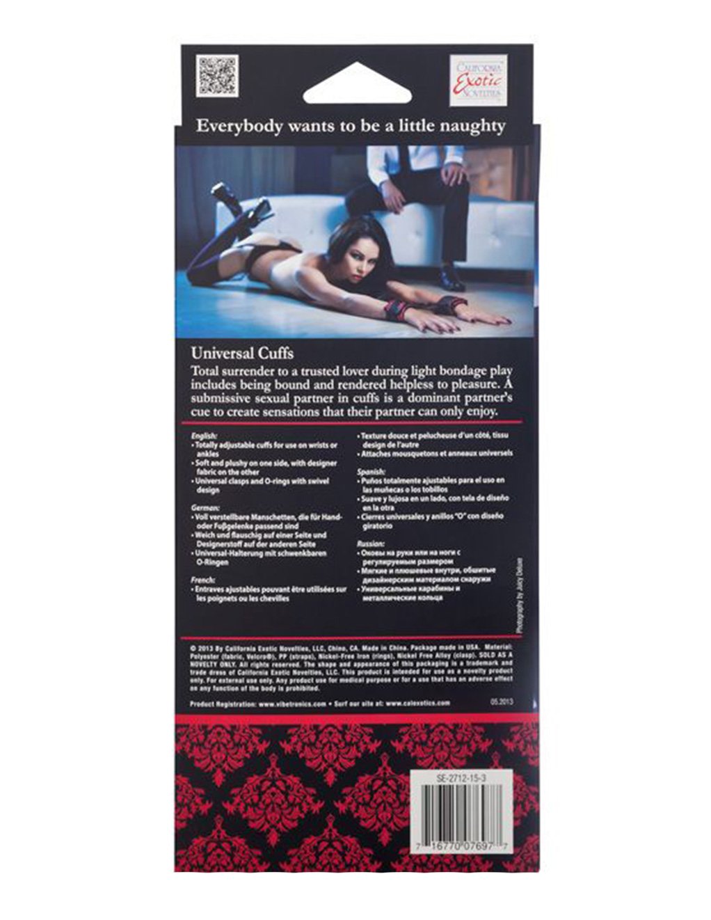 Scandal Universal Cuffs - Fetish BDSM - Restraints