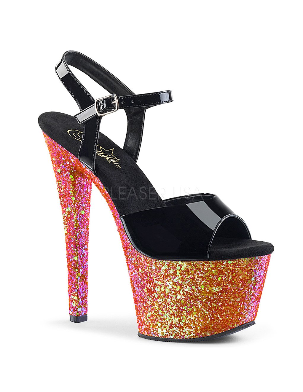 Pleaser Sky 309LG Platform Peep Toe Sandal - Accessories - Footwear
