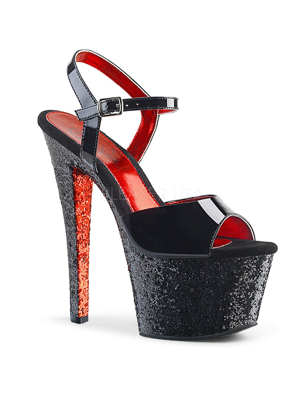 Pleaser Sky 309TTG Platform Peep Toe Sandal - Accessories - Footwear