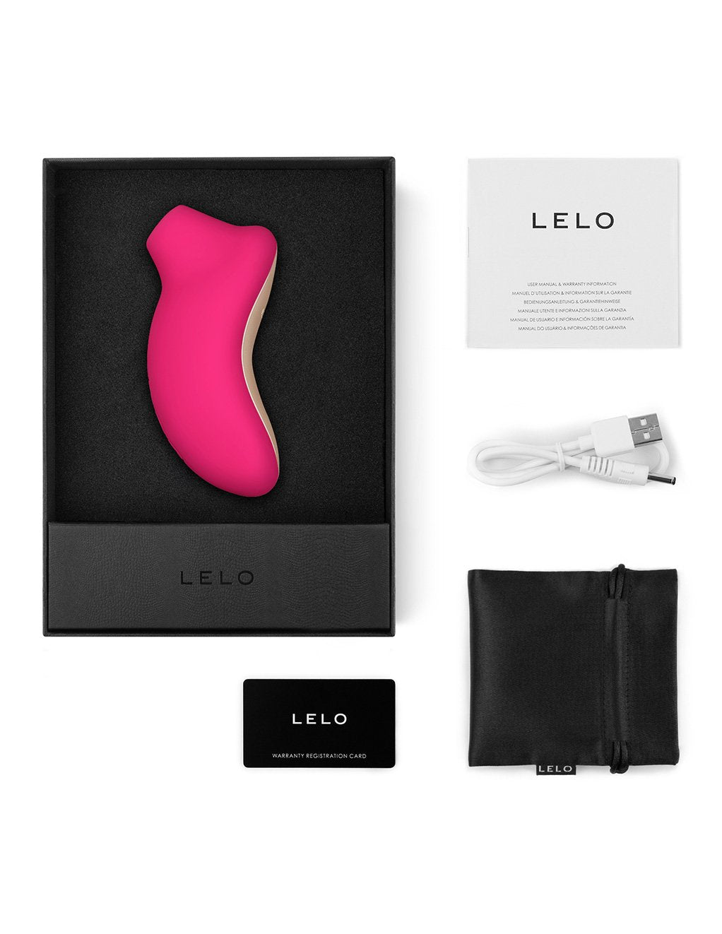Lelo Sona Sonic Clitoral Massager Cerise - Novelties - External