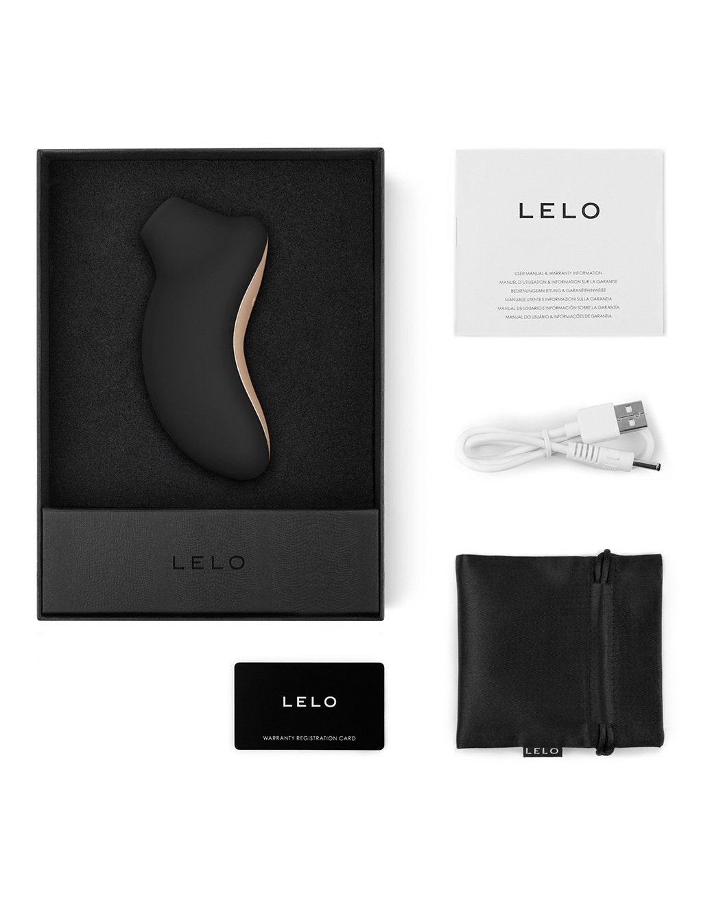 Lelo Sona Cruise Sonic Clitoral Massager Black - Novelties - External