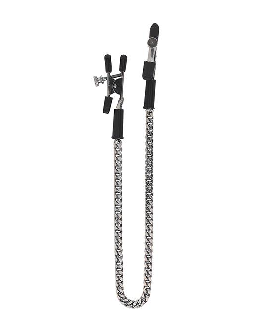 Spartacus Adjustable Jewel Chain Alligator Clamps - Fetish BDSM - Nipple play