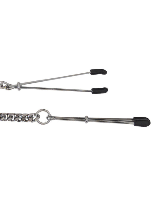 Spartacus Jewel Chain Tweezer Nipple Clamps Close Up