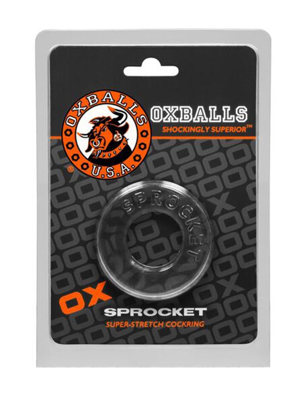 Oxballs Sprocket Cockring Clear - Novelties - Cockring
