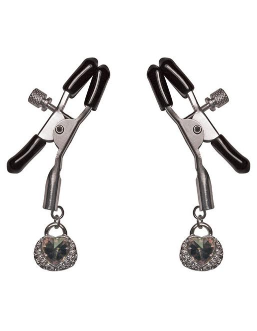 Sportsheets Sexperiments Precious Heart Nipple Clips - Fetish BDSM - Nipple play