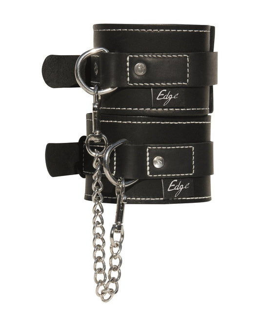 Edge by Sportsheets Lined Leather Wrist Restraints
