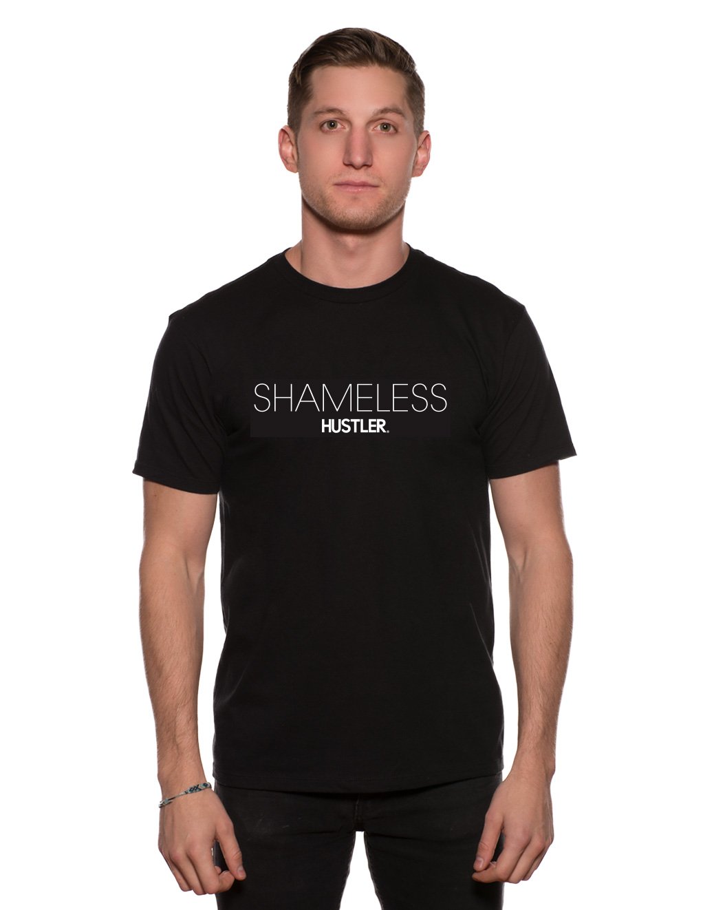Hustler Men's Black Shameless T-Shirt