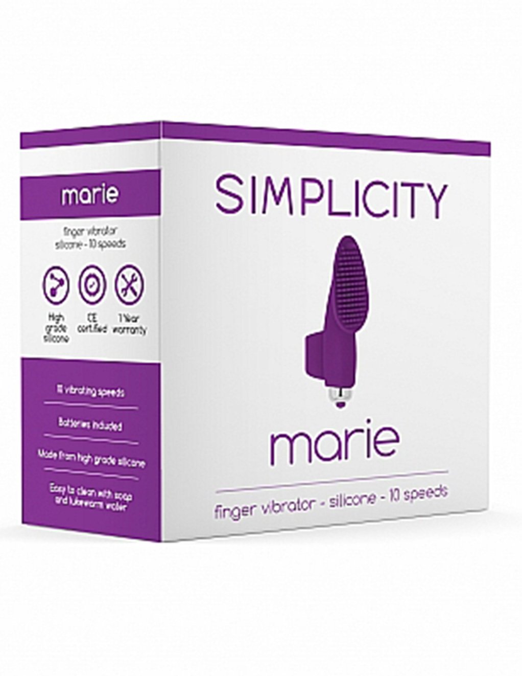 Simplicity Marie Finger Clitoral Vibrator - Novelties - External