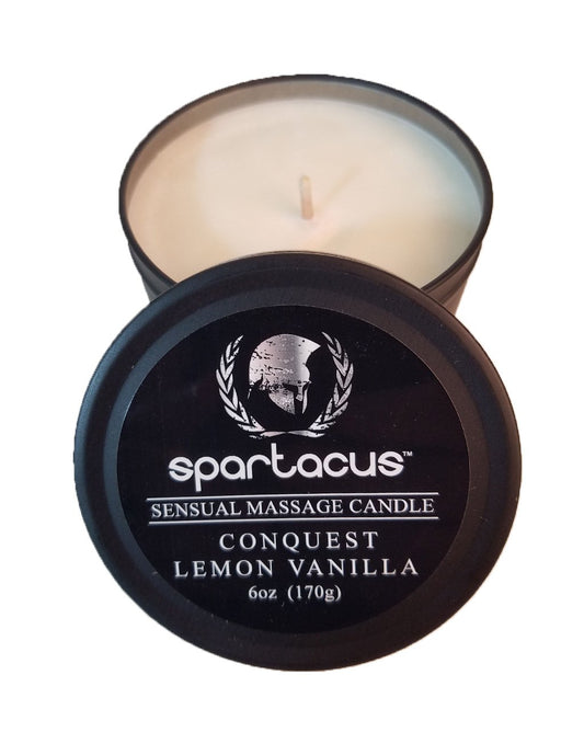 Spartacus Sensual Massage Candle Conquest Lemon Vanilla - General Merchandise - Candles/Aroma