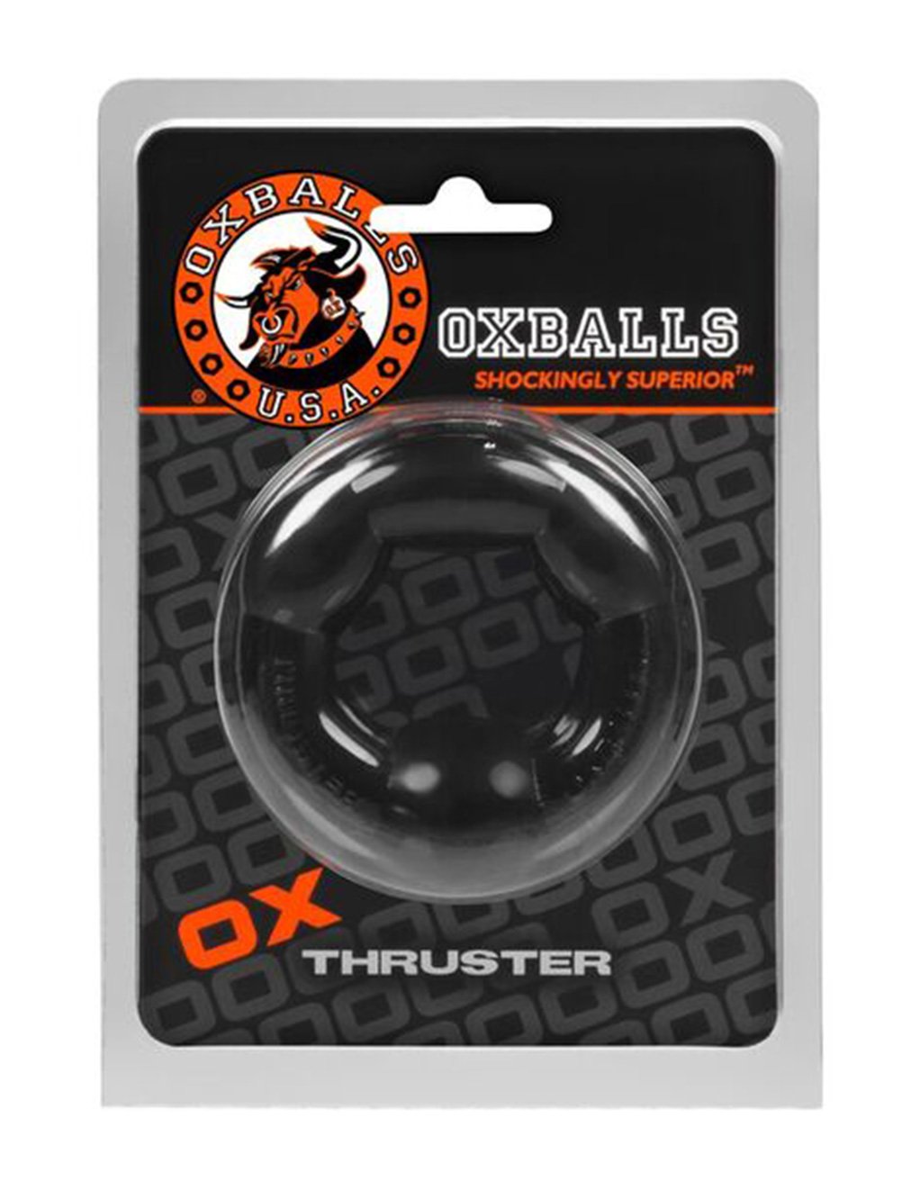 Oxballs Thruster Cockring Black - Novelties - Cockring