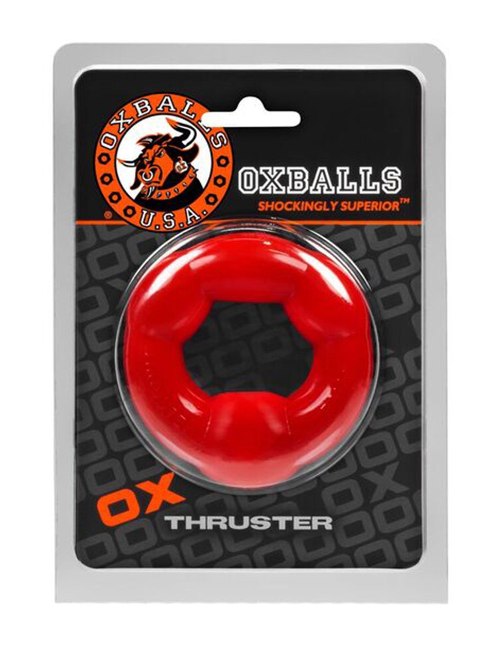 Oxballs Thruster Cockring Red - Novelties - Cockring
