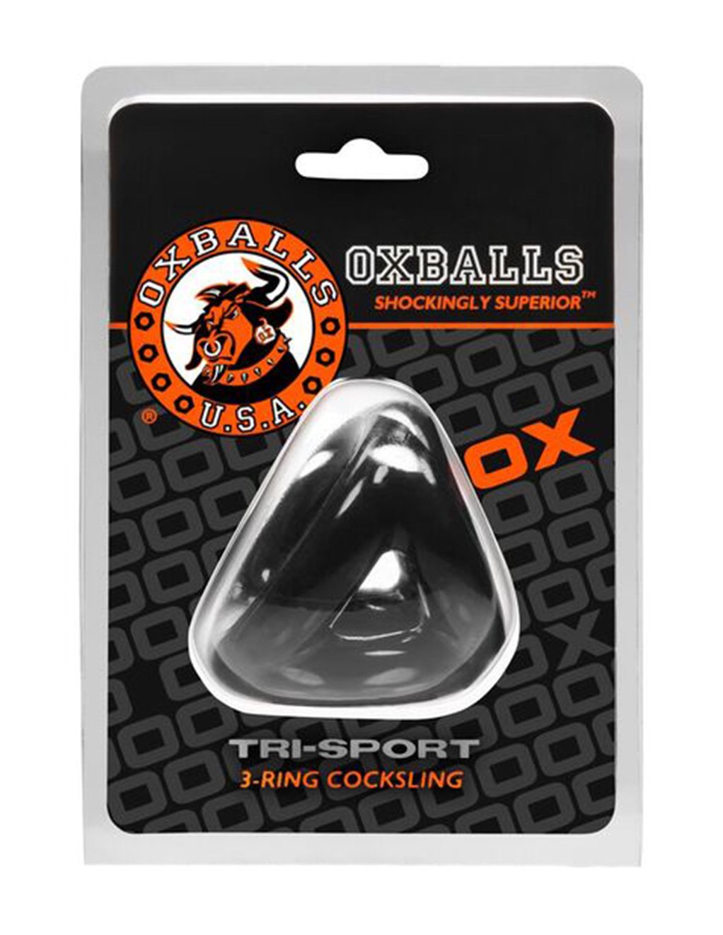 Oxballs Tri Sport Cocksling Black - Novelties - Cockring