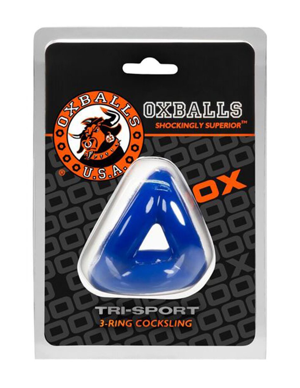 Oxballs Tri Sport Cocksling Blue - Novelties - Cockring