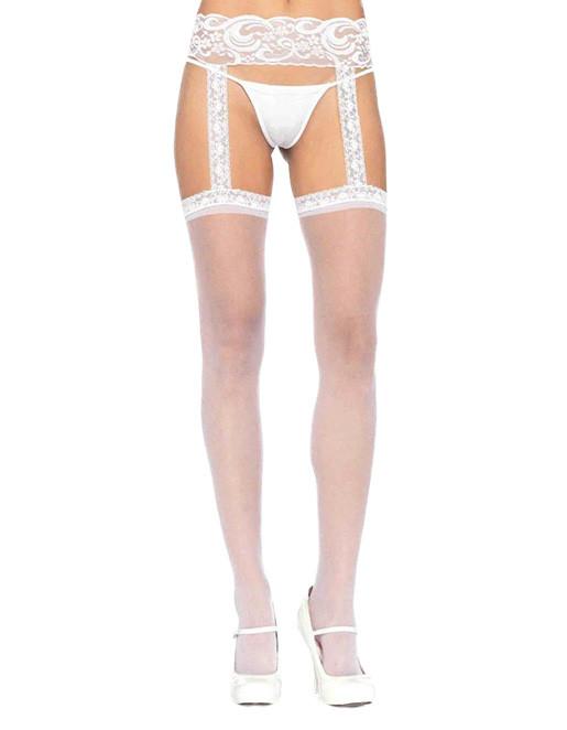 Leg Avenue Sheer Garter Belt Stocking - Lingerie - Hosiery