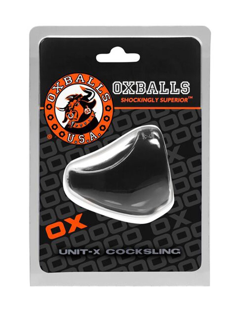Oxballs Unit-X Cocksling Black - Novelties - Cockring