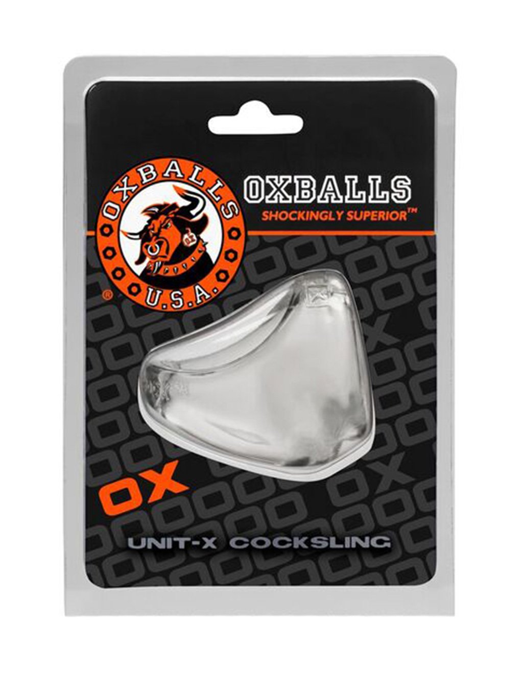 Oxballs Unit-X Cocksling Clear - Novelties - Cockring