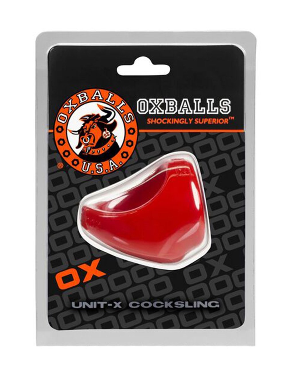 Oxballs Unit-X Cocksling Red - Novelties - Cockring