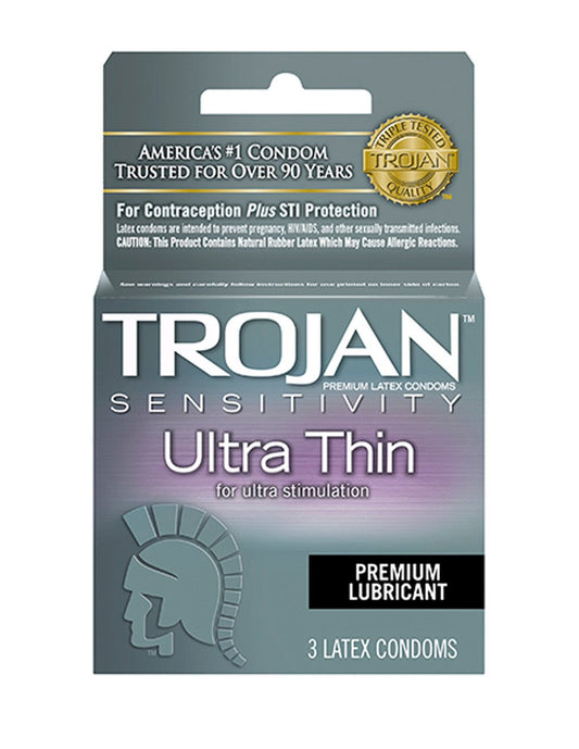Trojan Ultra Thin Condoms 3pk