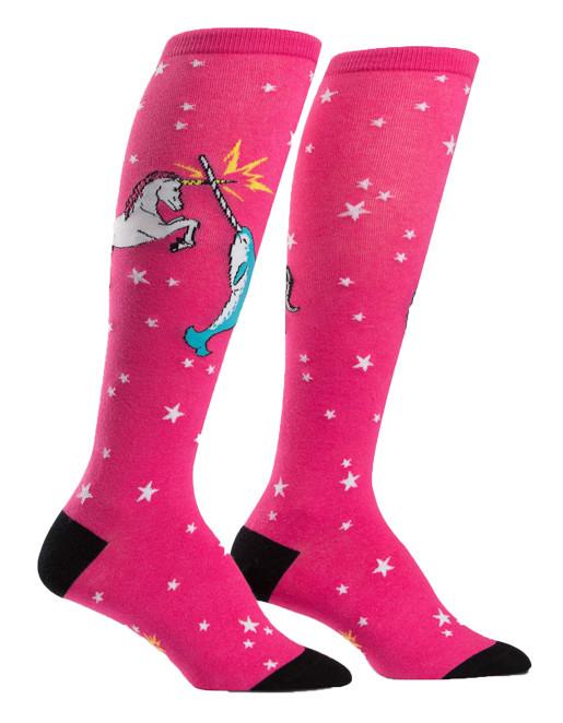 Unicorn Narwhal Knee Socks - Accessories - Footwear