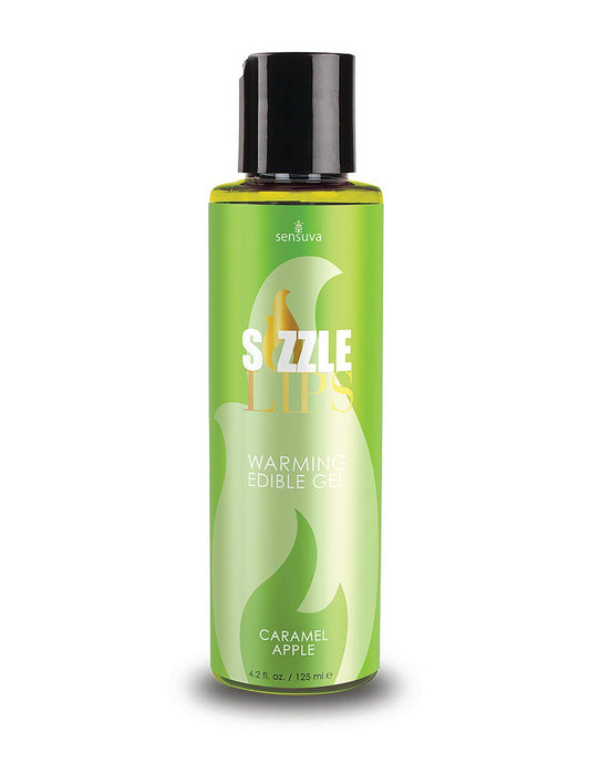 Sensuva Sizzle Lips Edible Warming Gel Caramel Apple