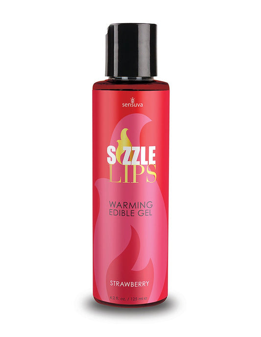 Sizzle Lips Warming Strawberry Edible Gel 