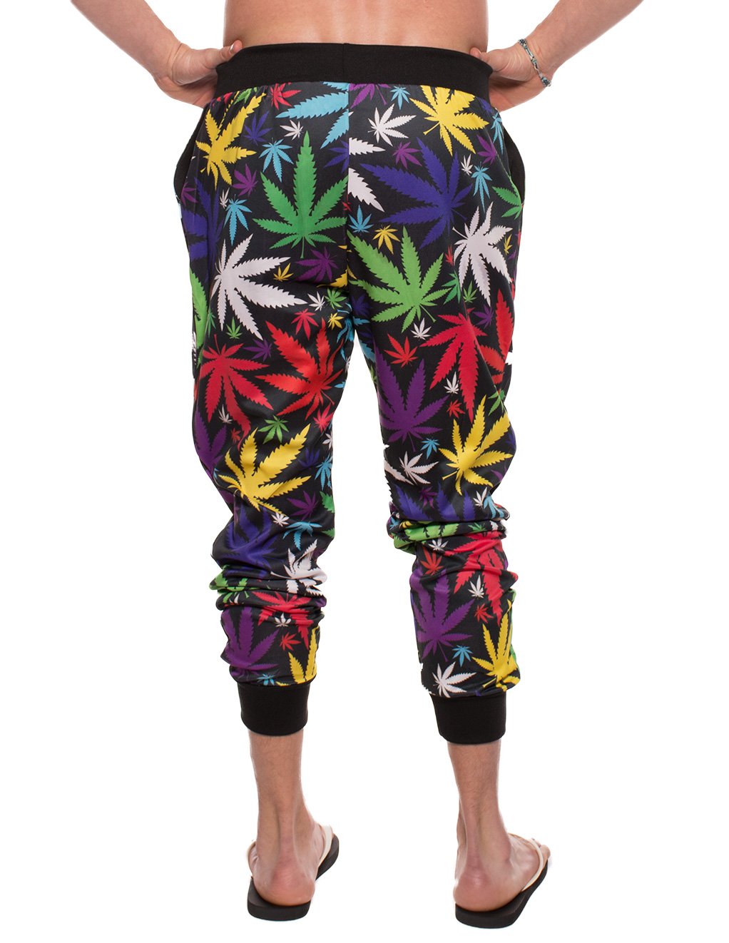 Multi Leaf Print Jogger