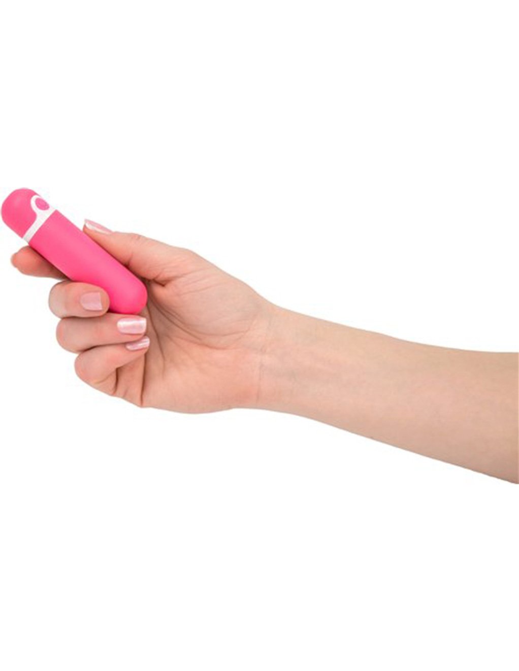 Wonderlust by BMS Factory Purity Bullet Vibrator in hand
