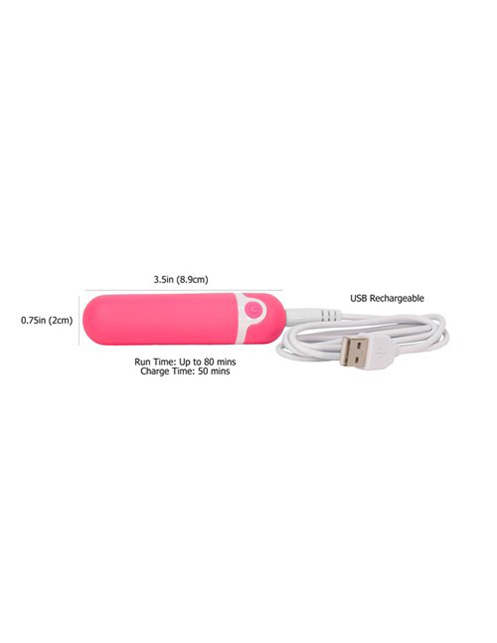 Wonderlust by BMS Factory Purity Bullet Vibrator sizing
